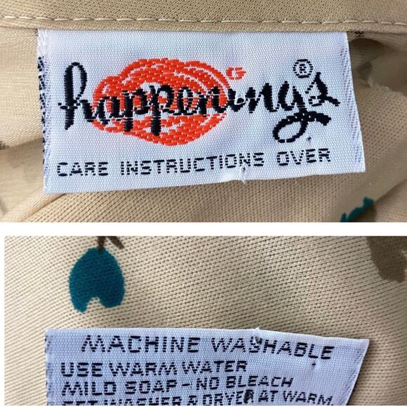 1970s Pop Art Floral Tulip Dress Keyhole tie Neckline / Women’s Small * - Picture 4 of 4